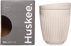 HuskeeCup & Deksel - Koffiebeker - Medium - 8oz/24cl - Natural -Korting Op Tafelgerei 1200x780