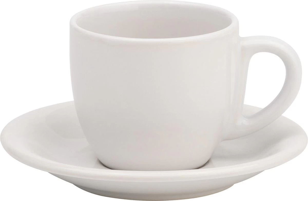 Lite-Body Hermes Kop En Schotel - 18 Cl - Set Van 6 Stuks - Wit 3 Lite-Body Hermes Kop En Schotel - 18 Cl - Set Van 6 Stuks - Wit - Afbeelding 3