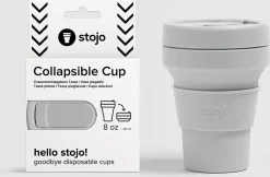 STOJO - Opvouwbare Beker - To Go - Grijs - 237ml - Herbruikbaar -Korting Op Tafelgerei 1200x787