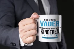 Ik Ben De Trotse Vader Van De Grappigste, Leukste En Beste Kinderen Koffiemok / Theebeker - Wit - 300 Ml - Blauwe En Zwarte Letters - Verjaardag / Vaderdag - Cadeau / Bedankje Voor Papa -Korting Op Tafelgerei 1200x800 16