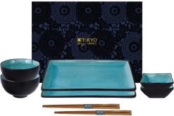 Tokyo Design Studio Glassy Turquoise Sushi Servies - 8 Delig - 2 Persoons -Korting Op Tafelgerei 1200x801 4