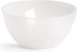 1x Grote Saladeschalen/kommen Transparant - 25 Cm - Sla/salade Serveren - Schalen/kommen Van Kunststof - Keukenbenodigdheden
