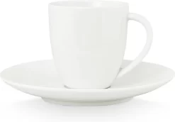 Vtwonen 4 Koffiekopjes Met Schoteltjes - Wit - Porselein - 100ml -Korting Op Tafelgerei 1200x837 1