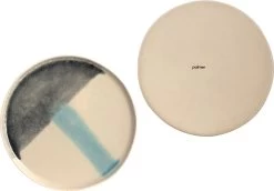 Palmer Serviesset Marlow Stoneware 6-persoons 24-delig Blauw Grijs Wit