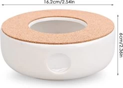 ConBlom Keramische Theepot, Warmer, Theewarmer, Koffiewarmer, Stoofje, Met Kurk-stoofje, Theepot Basis, Theefornuis, Melkwarmer Voor Thuis, Café, Theemelk (zonder Kaars En Theepot) -Korting Op Tafelgerei 1200x855 1