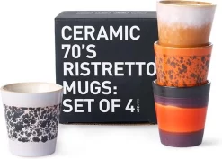 HKliving Ristretto 70`s Style Ceramic - Set Van 4 -Korting Op Tafelgerei 1200x861