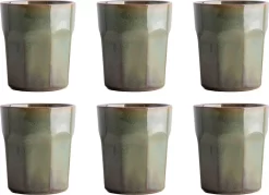 Gusta Chantilly - Mok - Kopje - 280ml - Groen - Set 6 Stuks