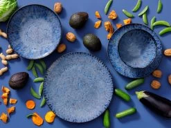 Palmer Serviesset Lester Stoneware 6-persoons 24-delig Zwart Blauw -Korting Op Tafelgerei 1200x898 1