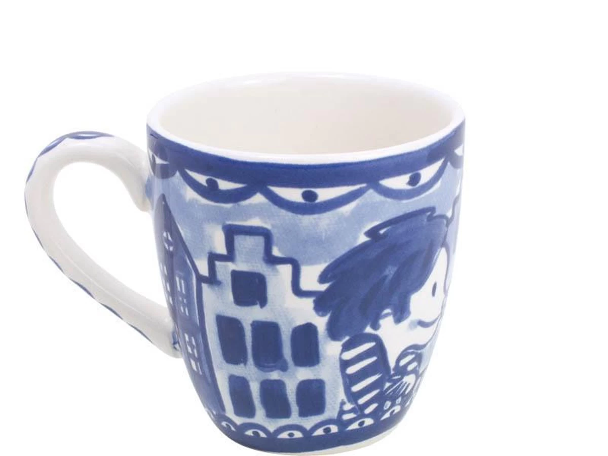 Blond Amsterdam Delfts Blond Minimok - 'Kussend' - Aardewerk 3 Blond Amsterdam Delfts Blond Minimok - 'Kussend' - Aardewerk - Afbeelding 3