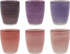 Tavola - Koffiemokken - Zonder Oor - Kleurrijk - Aardewerk - 160Ml - 6 Stuks - Ibizia -Korting Op Tafelgerei 1200x927 3