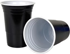 Merkloos Black Cups - 50stuk(s) - 475ml - Party Cups - Beerpong - Drankspel - Beerpong Bekers - Plastic Bekers -Korting Op Tafelgerei 1200x929 2