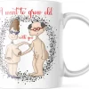 Valentijn Mok Met Tekst: I Want To Grow Old With You | Valentijn Cadeau | Valentijn Decoratie | Grappige Cadeaus | Koffiemok | Koffiebeker | Theemok | Theebeker
