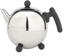 Bredemeijer - Theepot Bella Ronde 1,2L Zwart Beslag - Dubbelwandig -Korting Op Tafelgerei 1200x932