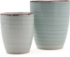 Koffiekopjes - Ocean Blue - Koffiebeker - Unieke Kleuren - Blauw - Set Van 12 Kopjes (ook Los Verkrijgbaar) - 160ML En 340ML - Porselein - Hip En Trendy -Korting Op Tafelgerei 1200x975