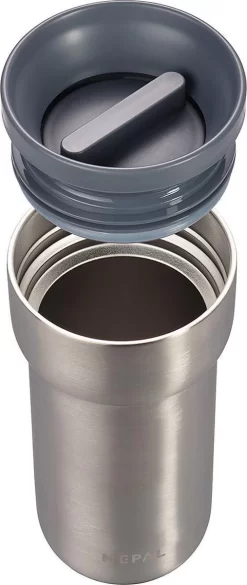Mepal Isoleerbeker Ellipse 375 Ml – Houdt Je Drankje 4 Uur Warm En 8 Uur Koud – Natural Brushed – Koffiebeker To Go – Lekdicht – Thermosbeker -Korting Op Tafelgerei 507x1200 1