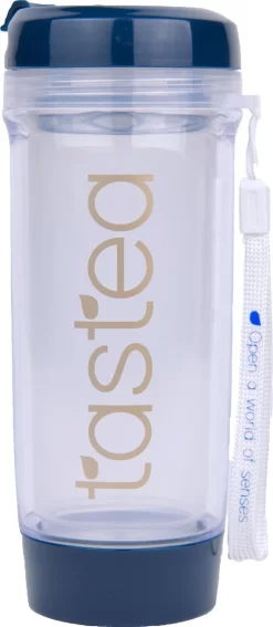 Tastea Theebeker Poseidon - Blauw - 400 Ml - Accessoires - Handige To-go Theebeker