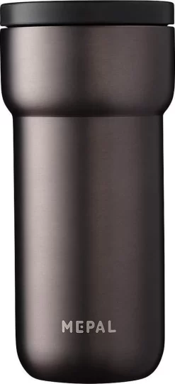 Mepal Isoleerbeker Ellipse 375 Ml – Houdt Je Drankje 4 Uur Warm En 8 Uur Koud – Titanium – Koffiebeker To Go – Lekdicht – Thermosbeker