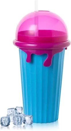 Frozen Magic Slushy Maker - Slush Puppy Maker - IJscrusher - Slush Puppy Beker - Slushy Puppy Maker - Slush Puppy Machine - Slush Maker - Slushy Cup - Tiktok - Blauw