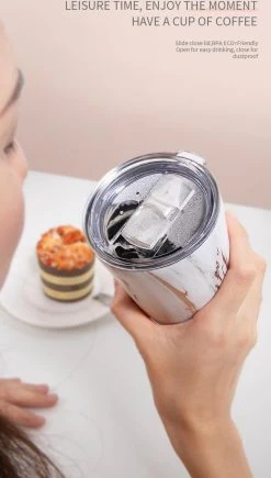 DRINKONLOVE - SHAKEY GOLD - Drinkbeker Met Rietje - RVS - 480 Ml -Korting Op Tafelgerei 681x1200