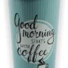 Travel Mug - 450 Ml - Koffiebeker To Go - Mok Koffie Of Thee - Reisbeker, Koffiebeker - Coffee To Go Beker - CRUISING TRAVEL MUG - To-Go Beker GOODMORNING Kleine Formaat