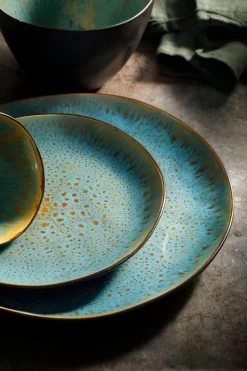 Palmer Serviesset Lotus Stoneware 6-persoons 24-delig Zwart Turquoise -Korting Op Tafelgerei 800x1200 46