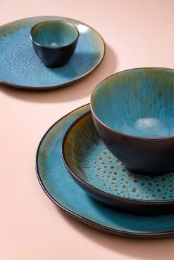 Palmer Serviesset Lotus Stoneware 6-persoons 24-delig Zwart Turquoise -Korting Op Tafelgerei 801x1200 9