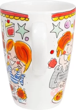 Blond Amsterdam Even Bijkletsen Beker XL 500 Ml - Rode Rand -Korting Op Tafelgerei 827x1200 1