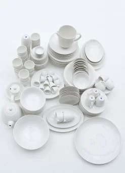 Vtwonen 4 Koffiekopjes Met Schoteltjes - Wit - Porselein - 100ml -Korting Op Tafelgerei 866x1200