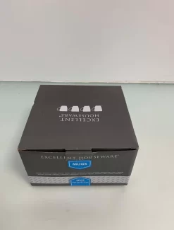 Excellent Houseware Set Van 4x Stuks Bekers/mokken Wit 380 Ml Van Porselein - Melkbekers -Korting Op Tafelgerei 913x1200 1