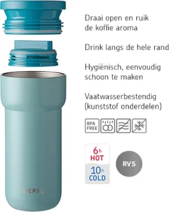 Mepal Isoleerbeker Ellipse 375 Ml – Houdt Je Drankje 4 Uur Warm En 8 Uur Koud – Nordic Pink – Koffiebeker To Go – Lekdicht – Thermosbeker -Korting Op Tafelgerei 955x1200 1