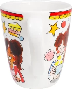 Blond Amsterdam Even Bijkletsen Mok 350 Ml - Rode Rand -Korting Op Tafelgerei 978x1200